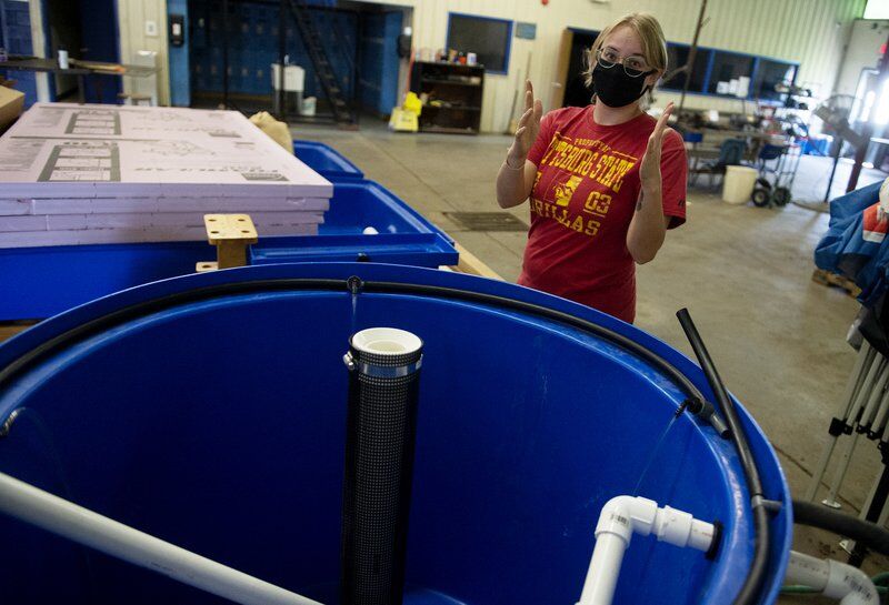PSU students building greenhouse, aquaponics system for local high school